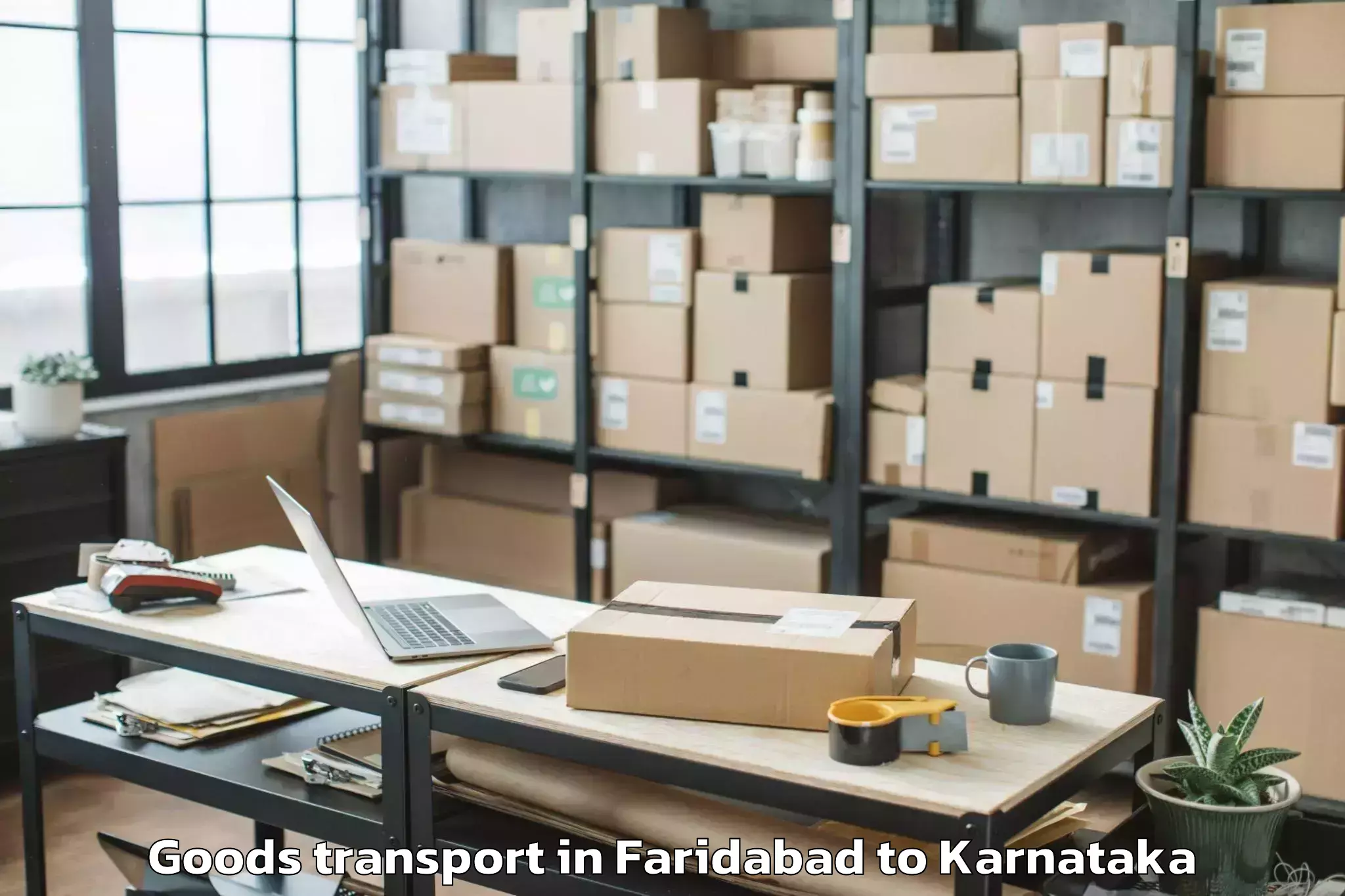 Book Faridabad to Krishnarajpet Goods Transport